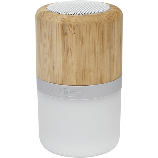 Aurea  Bluetooth® högtalare i bambu med ljus