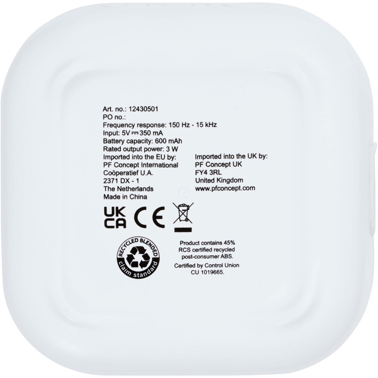 Stark 2.0 mini-Bluetooth®-högtalare av RCS-återvunnen plast på 3 W