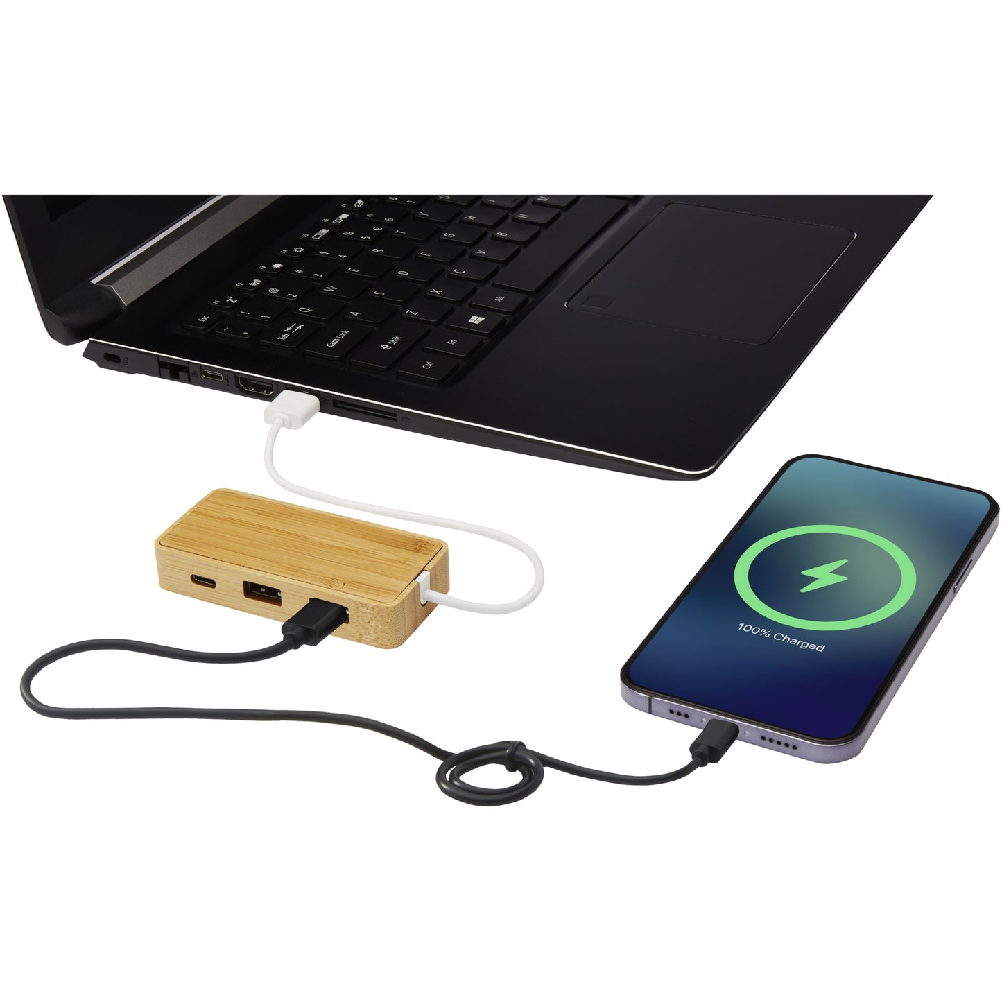 Tapas USB-hubb av bambu