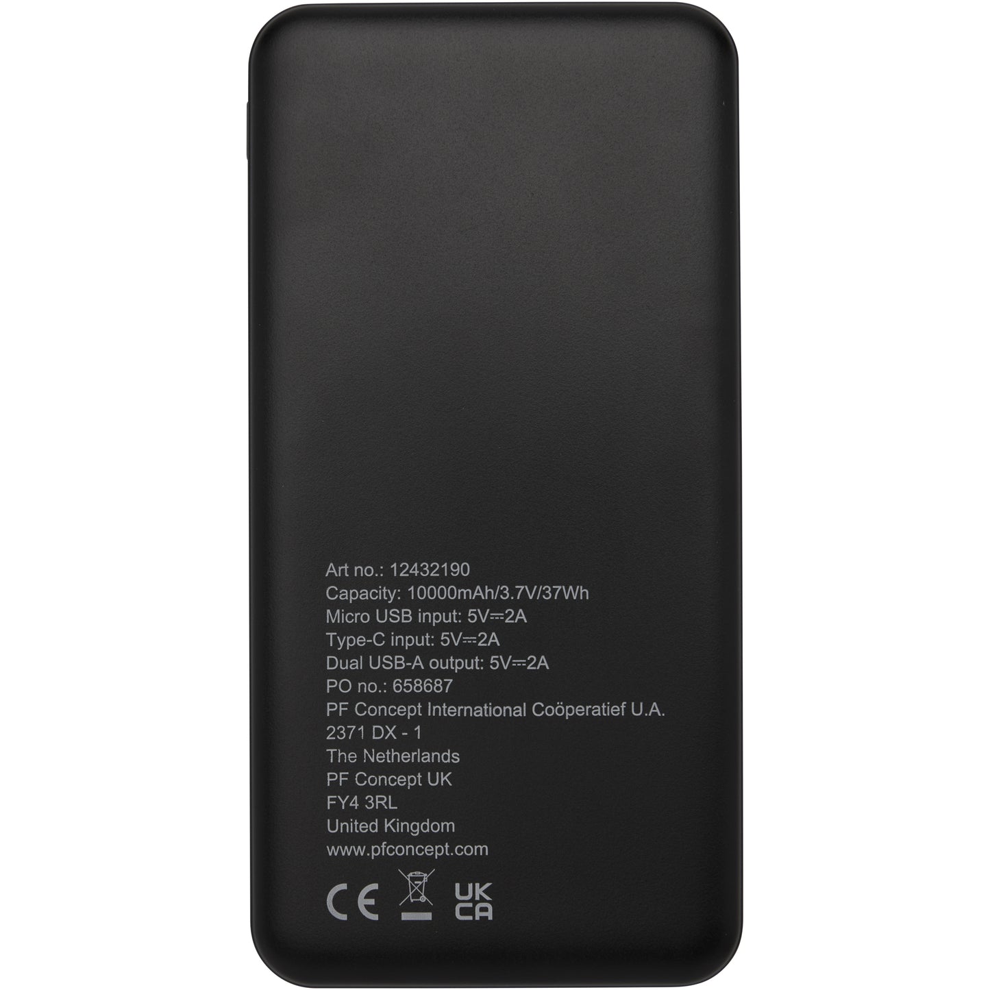 Loop 10 000 mAh powerbank i återvunnen plast