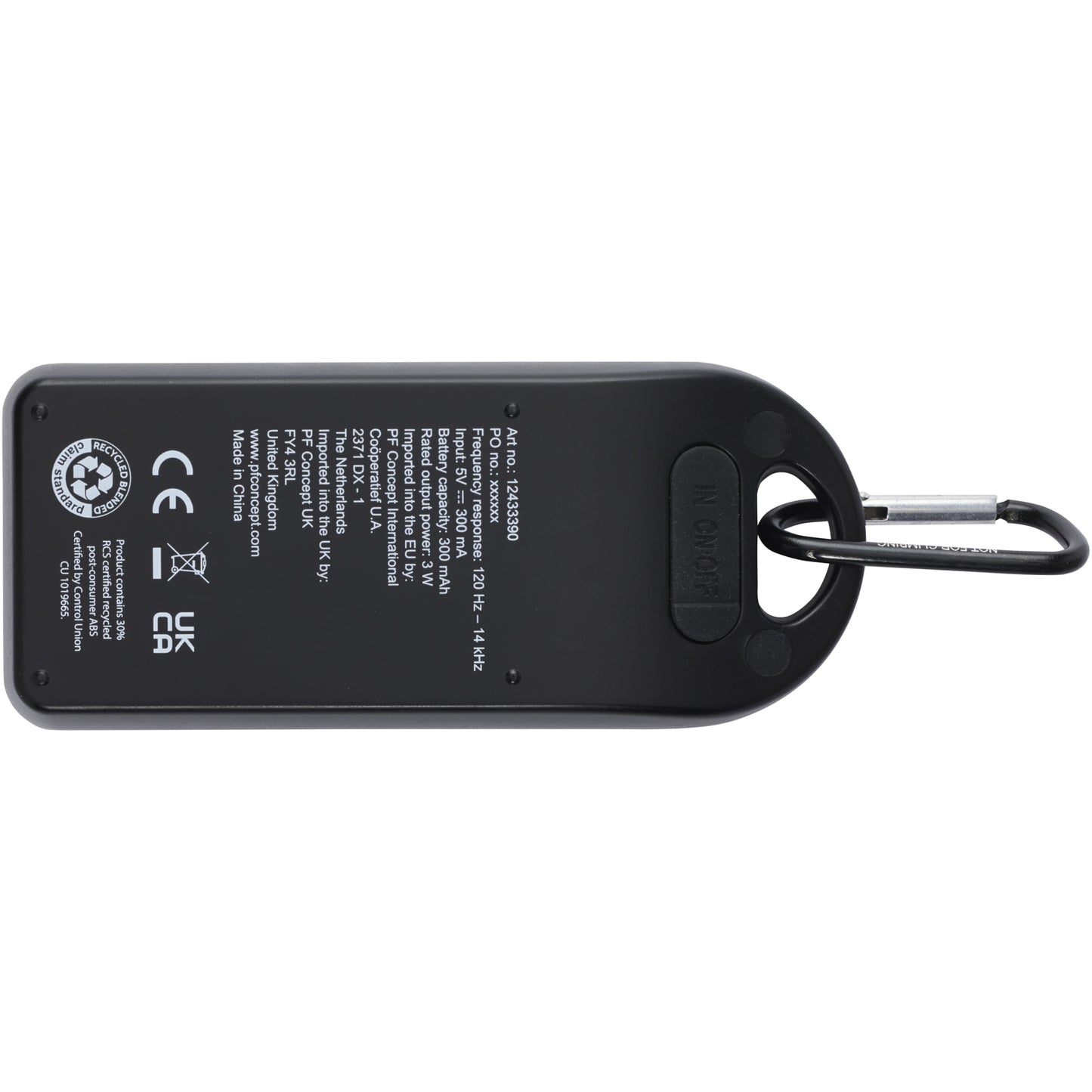 Omni 3 W IPX4 Bluetooth®-högtalare av RCS-återvunnen plast
