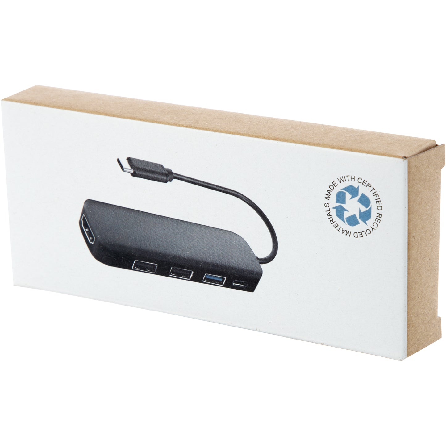 Loop RCS multimedieadapter USB 2.0–3.0 av återvunnen plast med HDMI-port