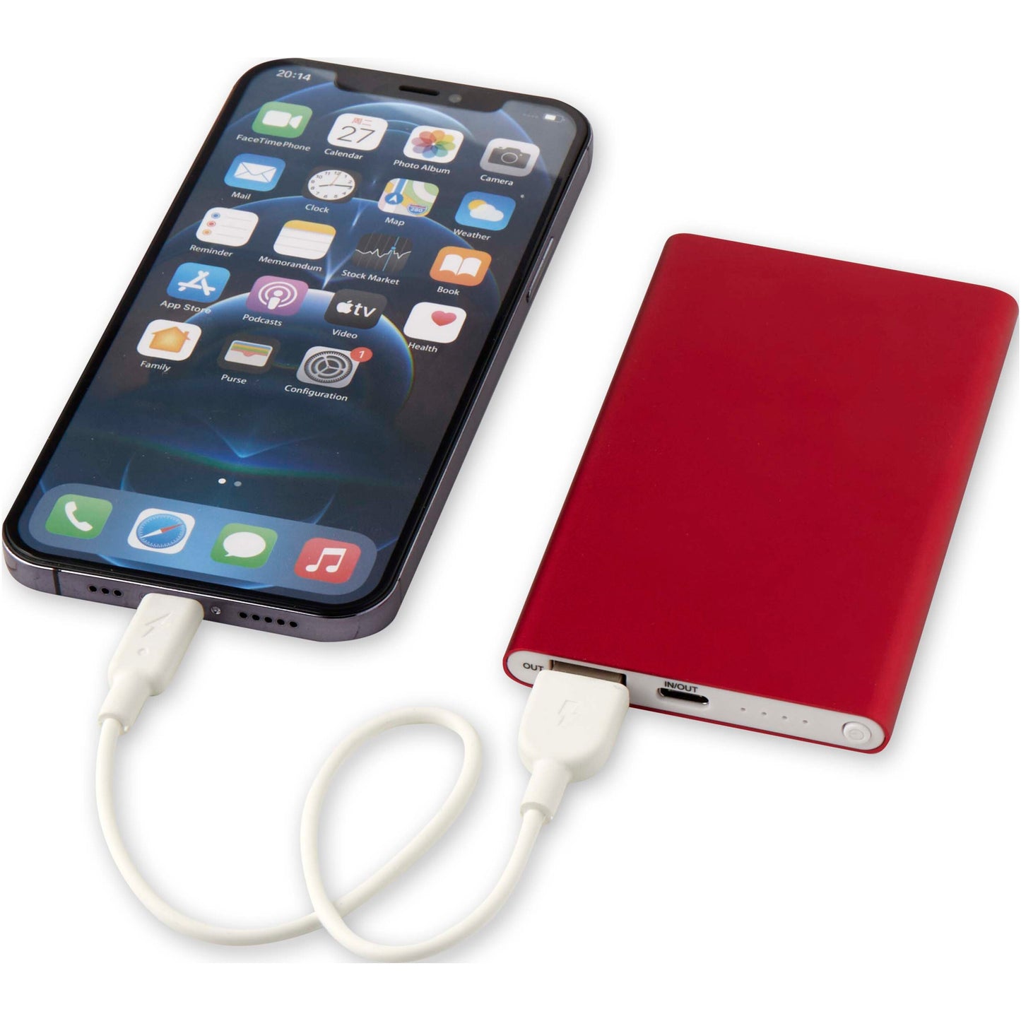 Pep 4 000 mAh Type C-powerbank av återvunnen aluminium