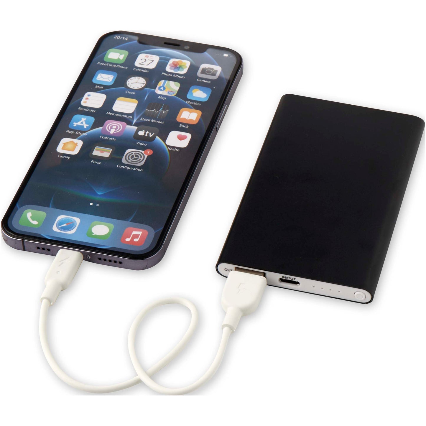 Pep 4 000 mAh Type C-powerbank av återvunnen aluminium