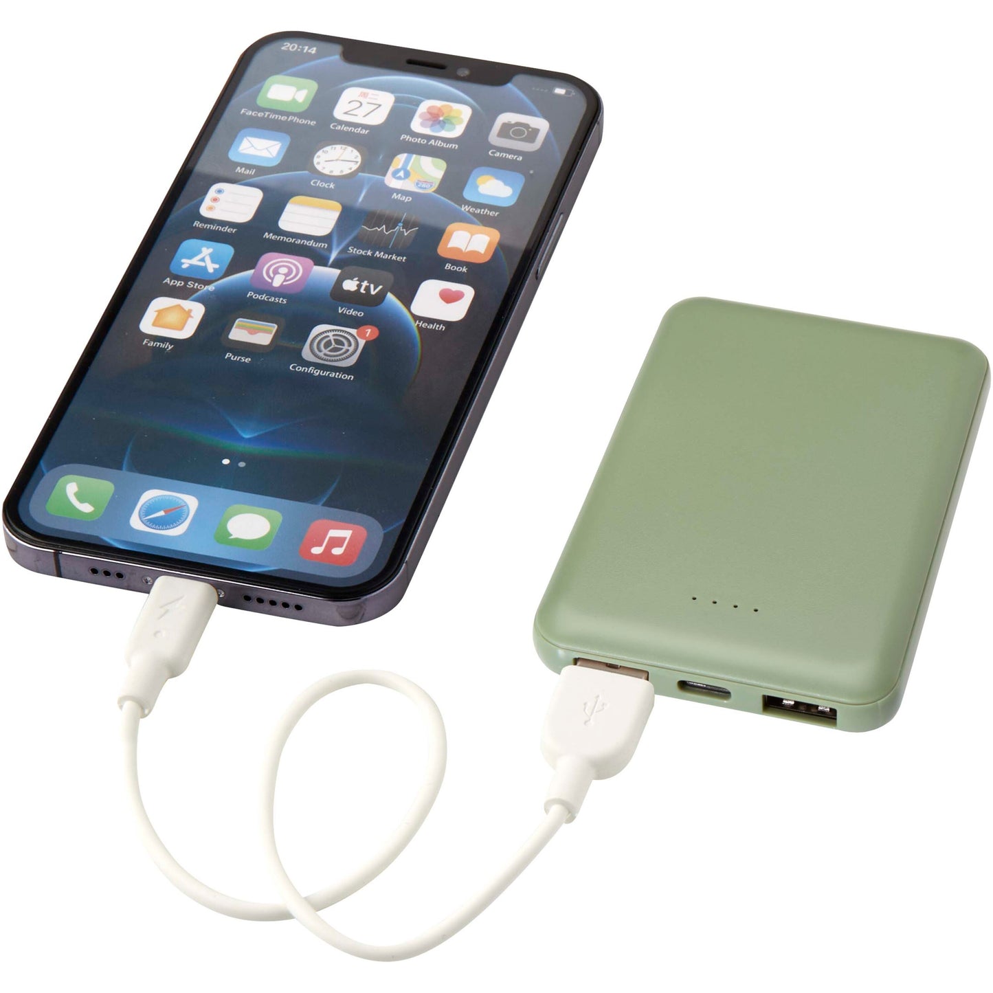 Asama 5 000 mAh Type C-powerbank i återvunnen plast