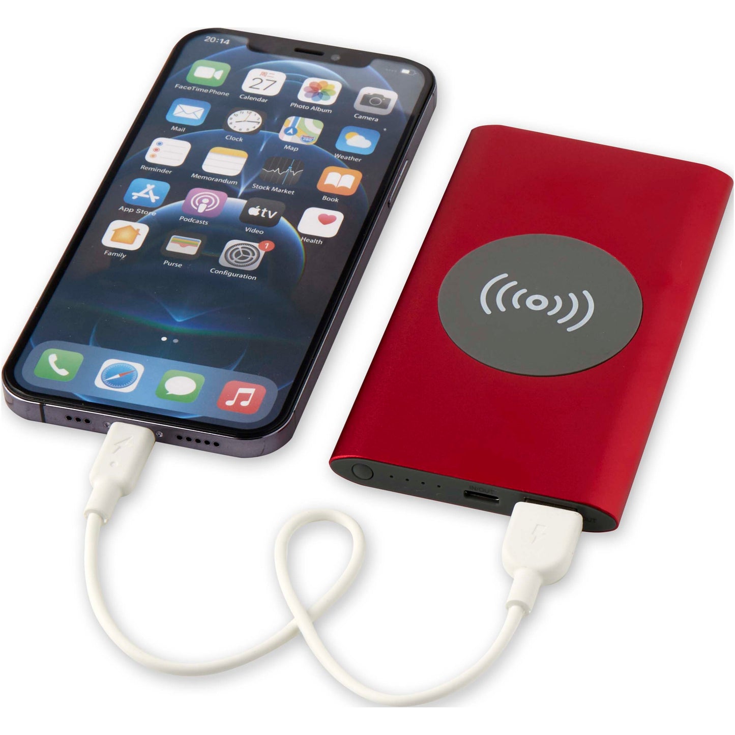Juice trådlös 4 000 mAh Type C-powerbank i återvunnen aluminium