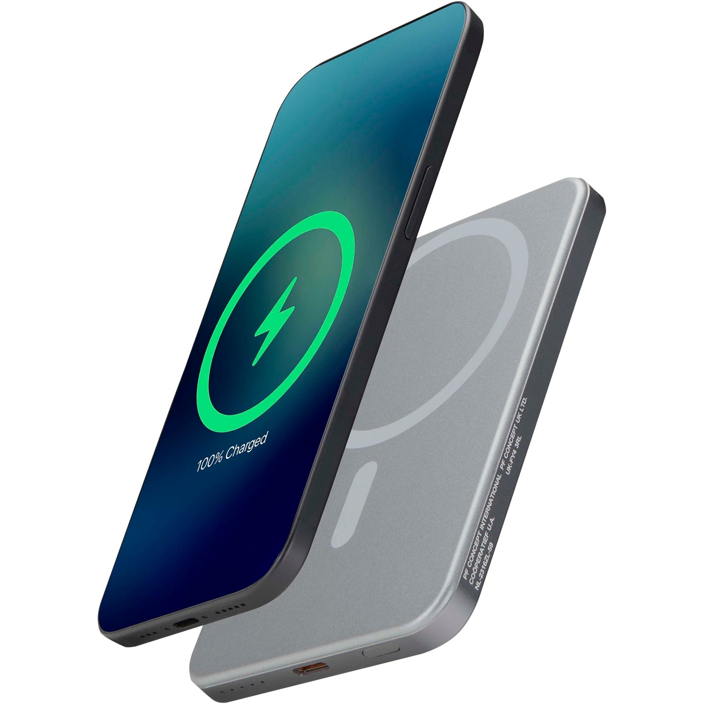 Avis 5000 mAh magnetisk powerbank i RCS-återvunnet aluminium
