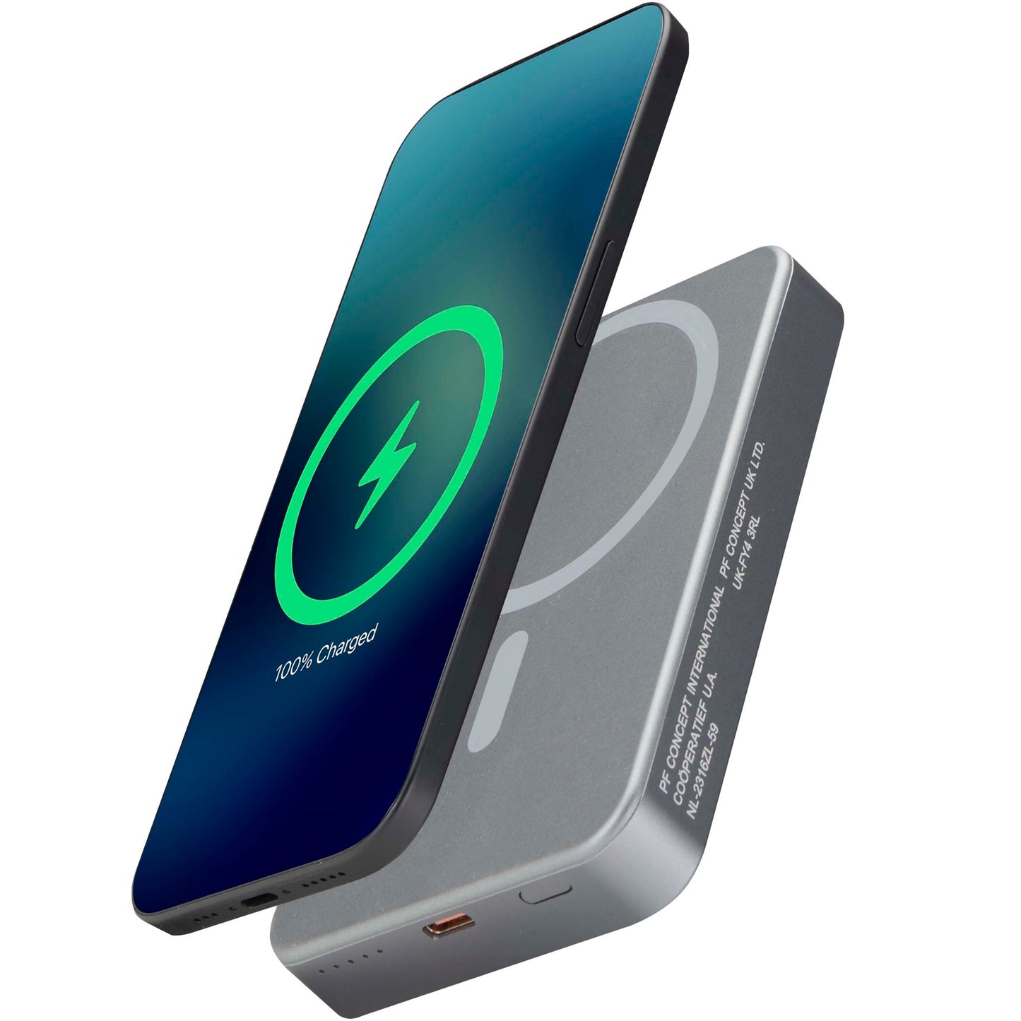 Avis 10 000 mAh magnetisk powerbank i RCS-återvunnet aluminium