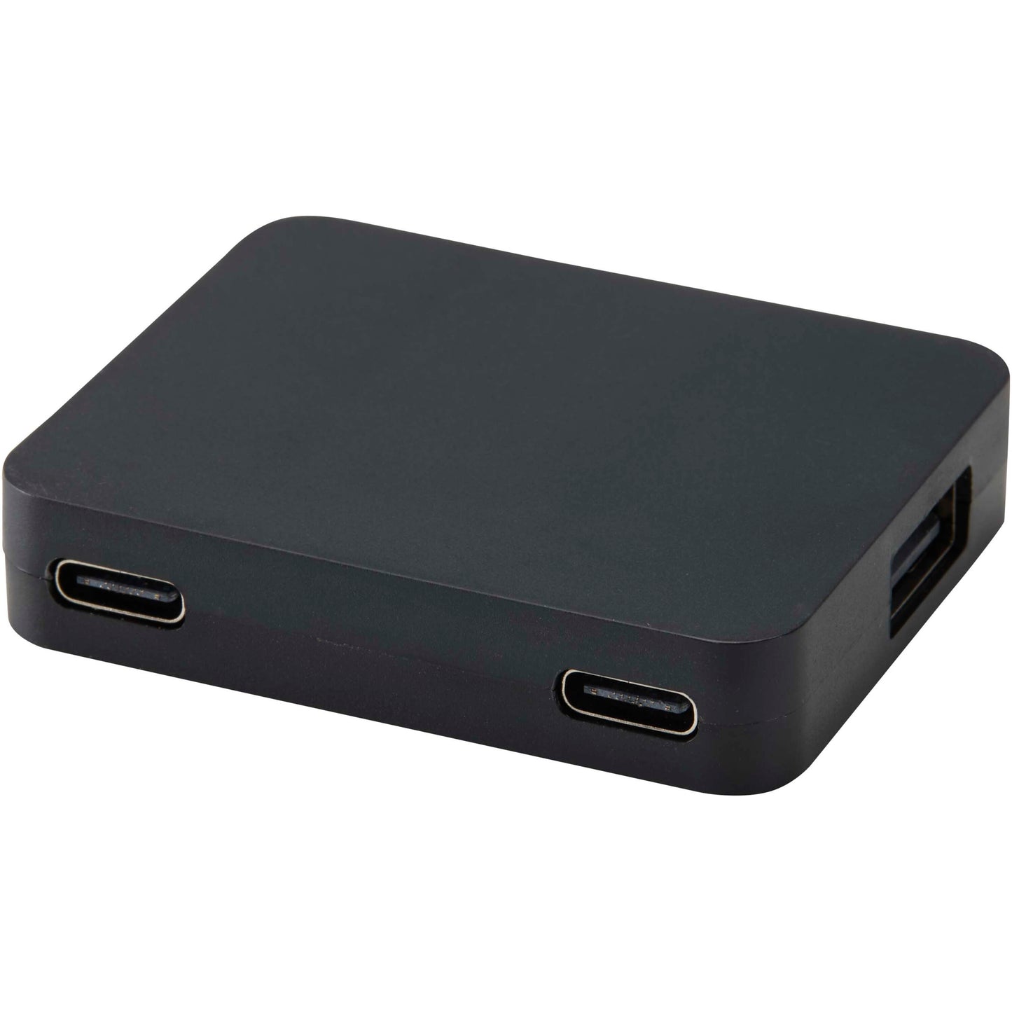 Gaia 4-portars USB-hubb med USB-A- och Typ-C-utgång och dubbla ingångar – tillverkad av återvunnen plast
