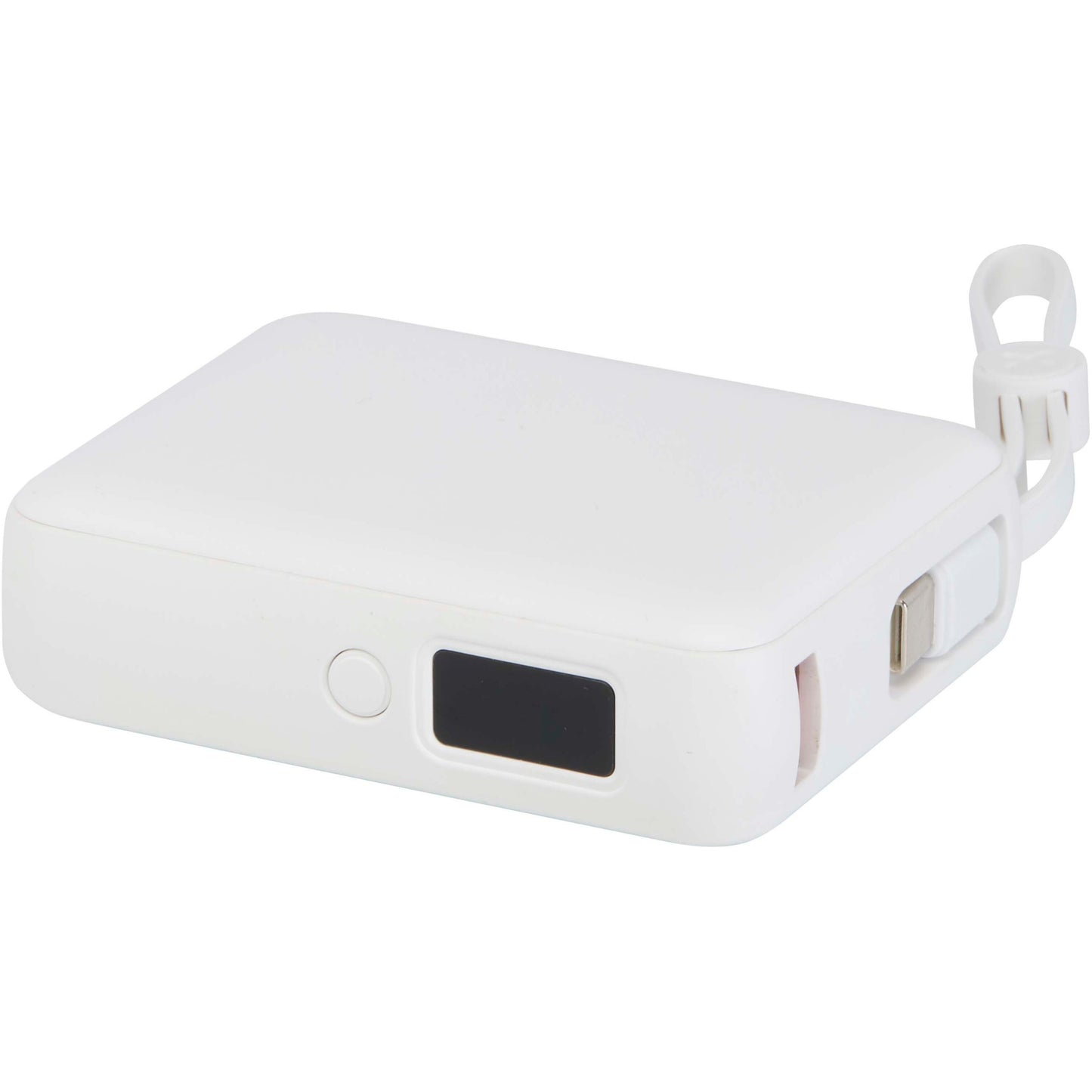 Acrux 10 000 mAh 35 W powerbank för surfplattor med inbyggd Type-C-kabel – tillverkad av återvunnen plast