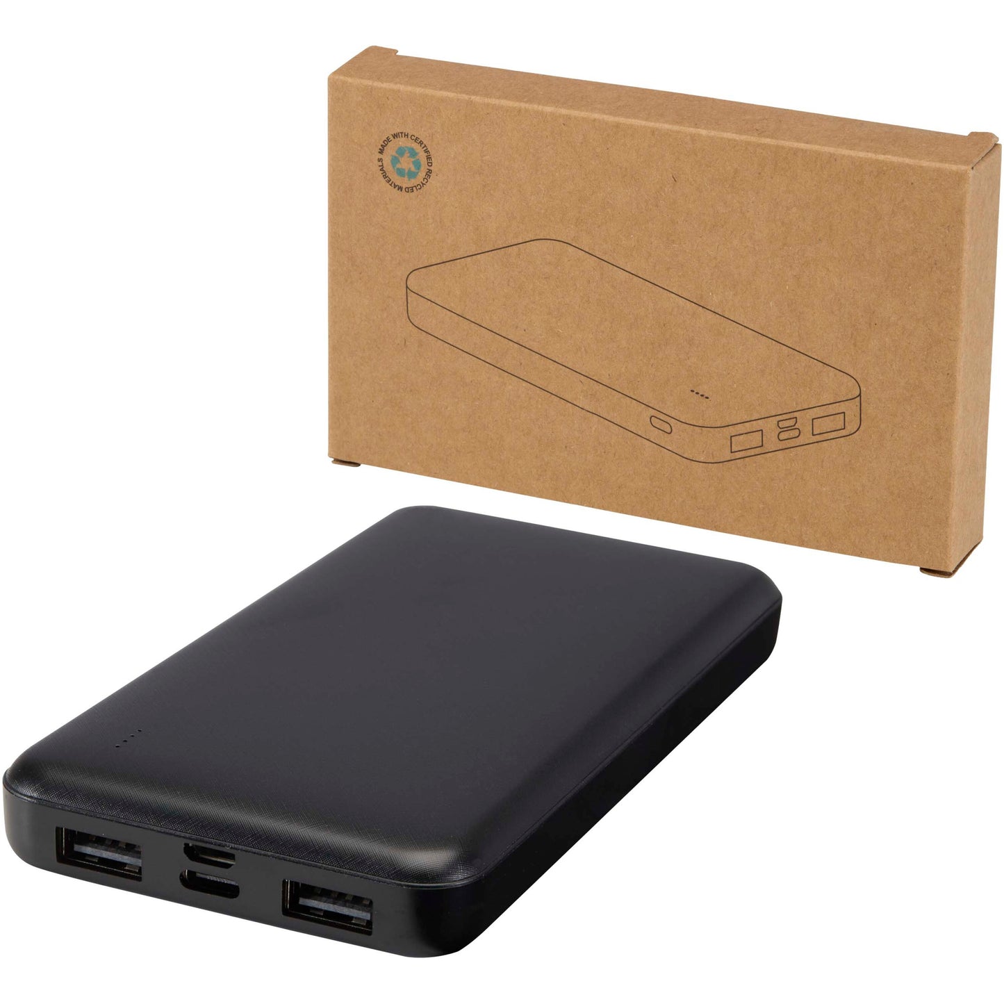 Intan 10 000 mAh 10 W powerbank av återvunnen plast