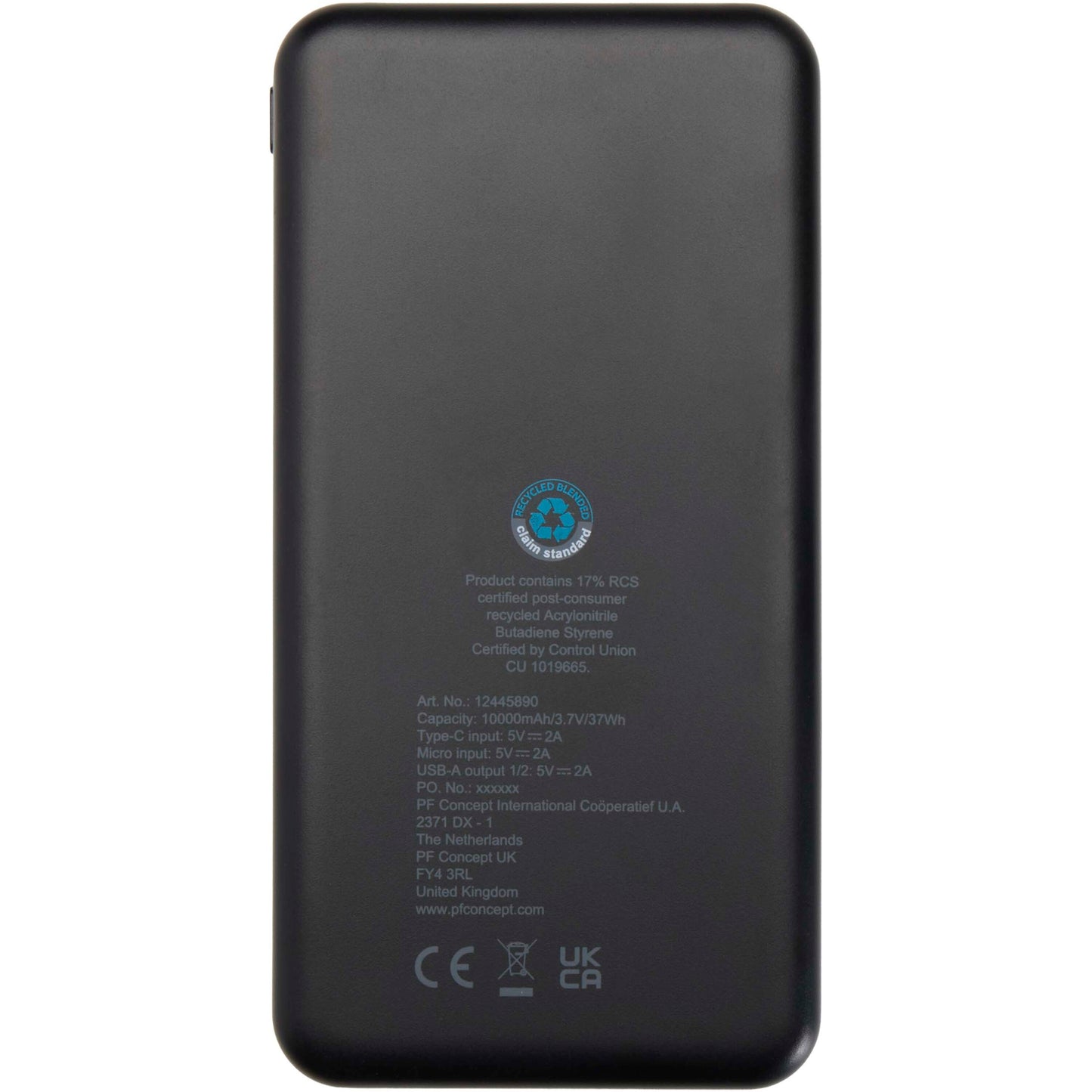 Intan 10 000 mAh 10 W powerbank av återvunnen plast
