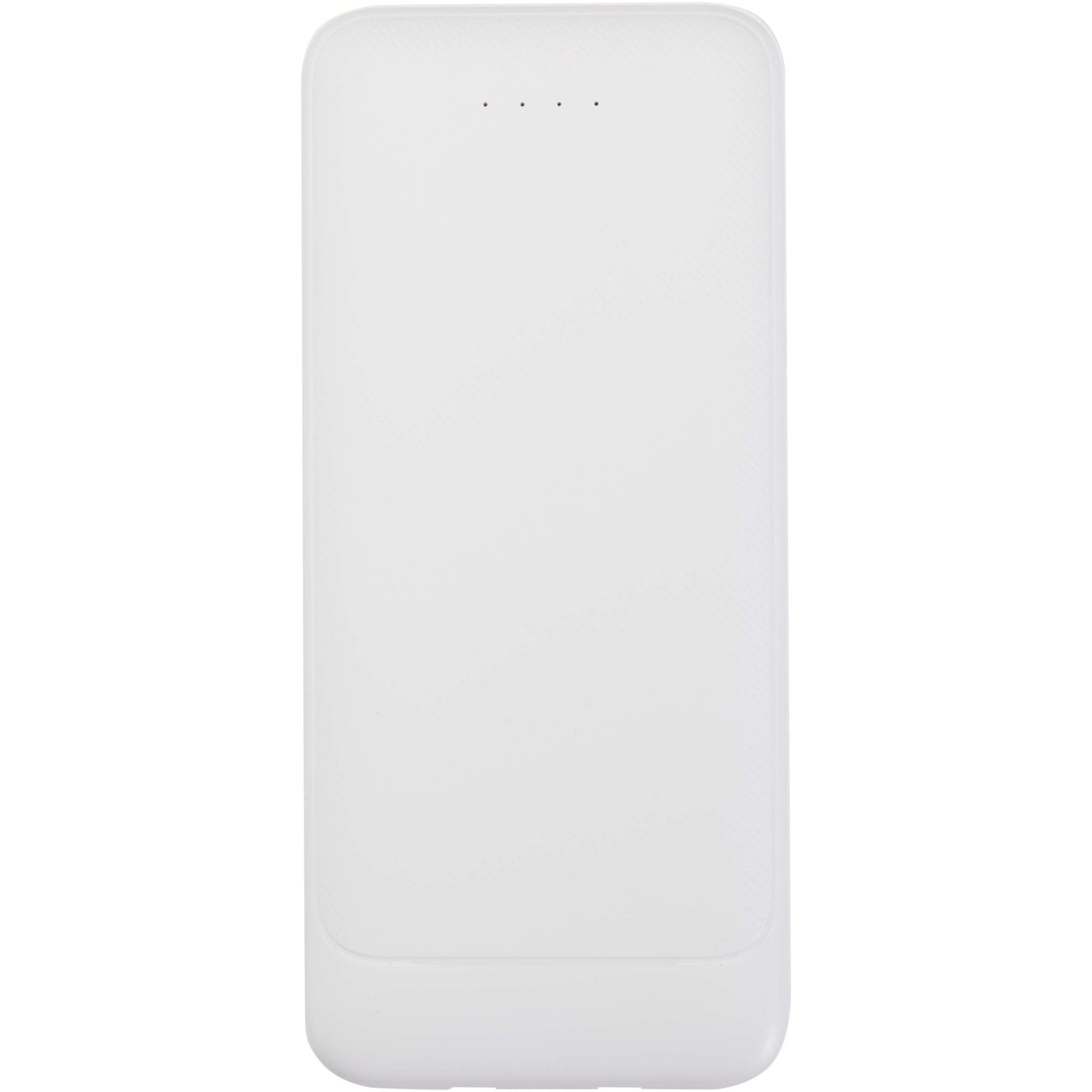 Adhil 10 000 mAh 10 W powerbank av återvunnen plast med två inbyggda kablar