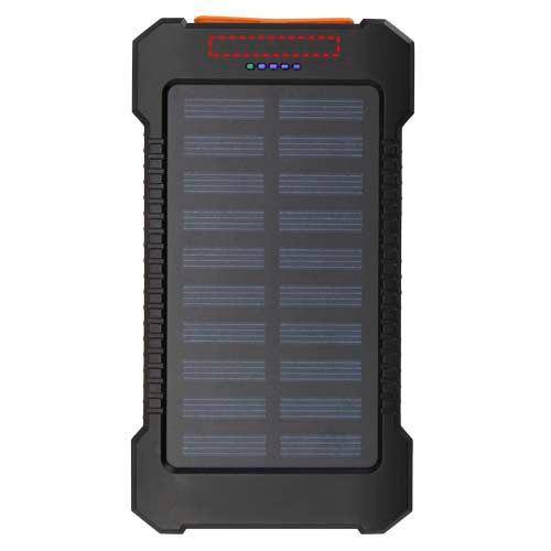 Altair 5 000 mAh 10 W robust solcellspowerbank av återvunnen plast med inbyggd ficklampa