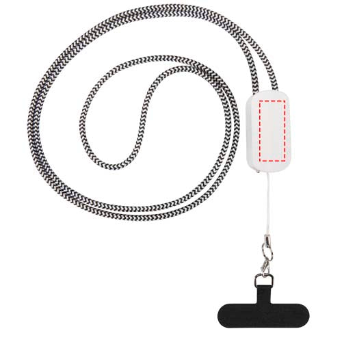 Anser logoband för smartphone av återvunnen plast med inbyggd 5-i-1-kabel på 27 W