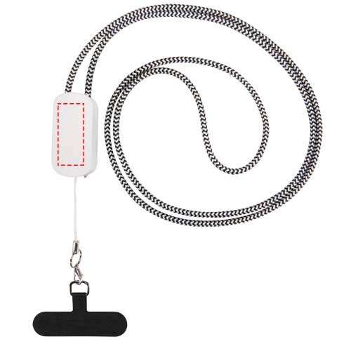 Anser logoband för smartphone av återvunnen plast med inbyggd 5-i-1-kabel på 27 W