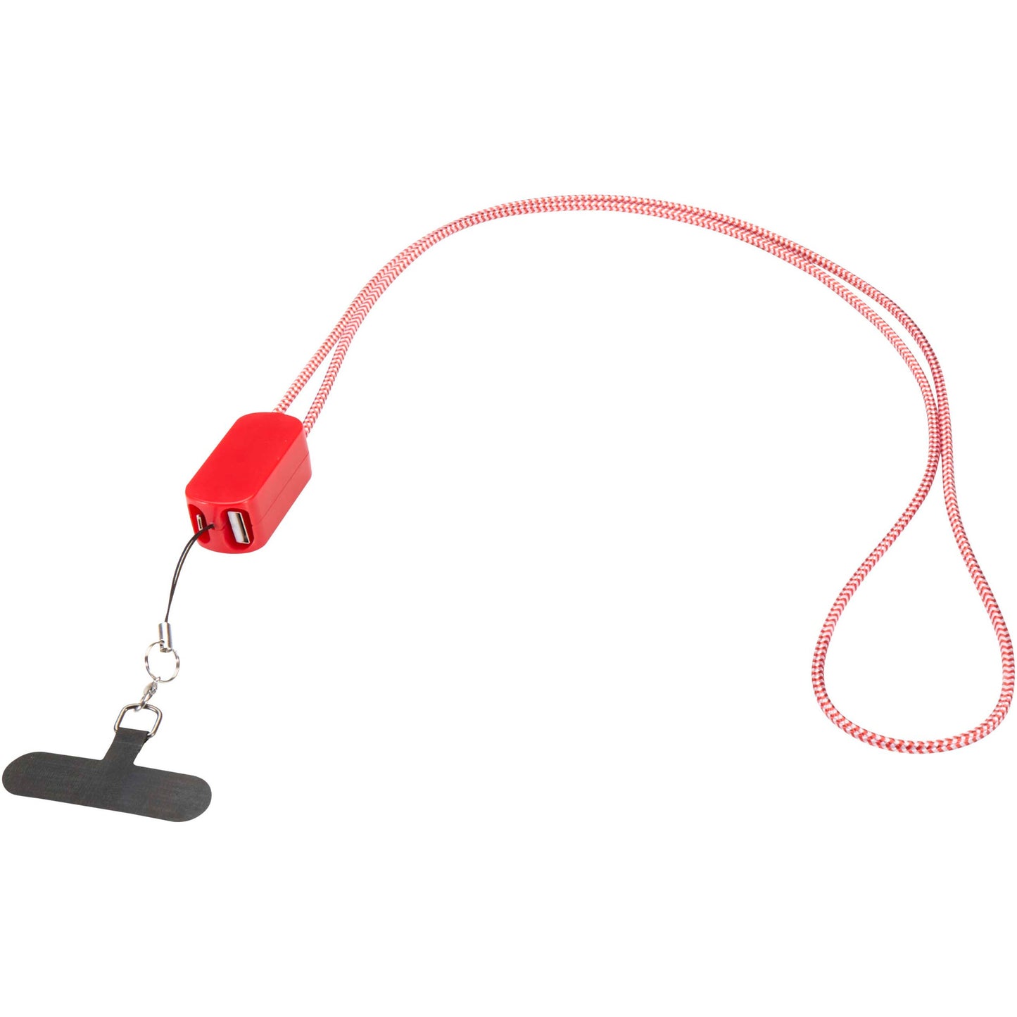 Anser logoband för smartphone av återvunnen plast med inbyggd 5-i-1-kabel på 27 W