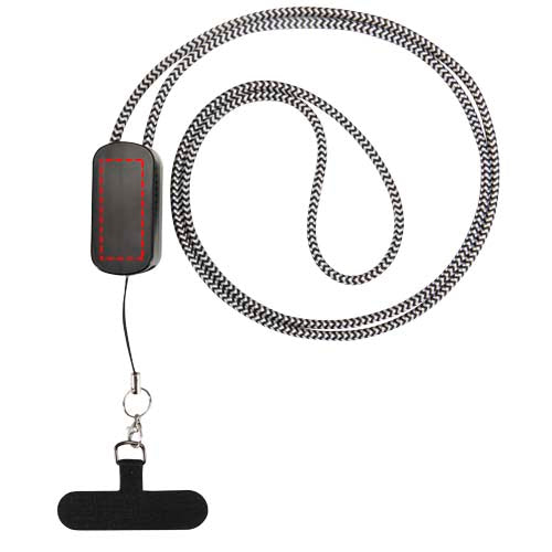 Anser logoband för smartphone av återvunnen plast med inbyggd 5-i-1-kabel på 27 W