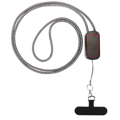 Anser logoband för smartphone av återvunnen plast med inbyggd 5-i-1-kabel på 27 W