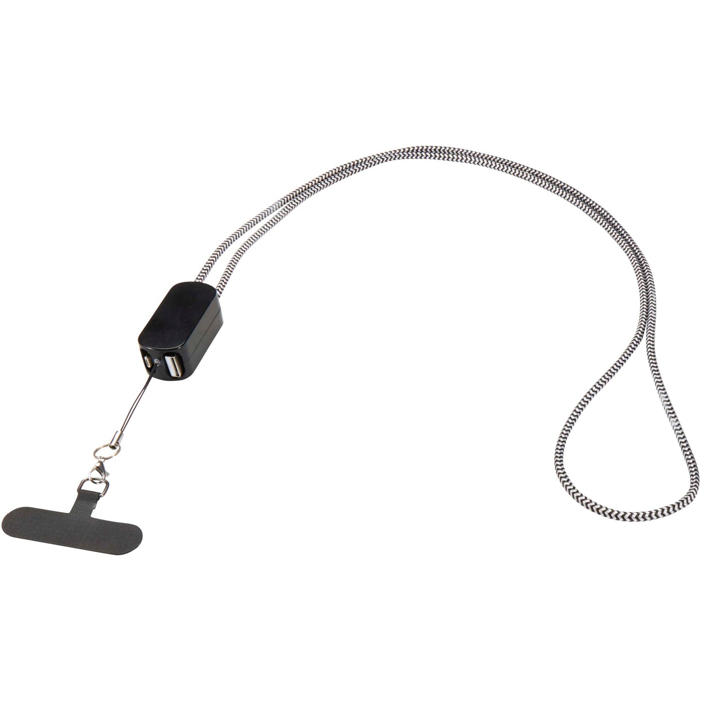 Anser logoband för smartphone av återvunnen plast med inbyggd 5-i-1-kabel på 27 W