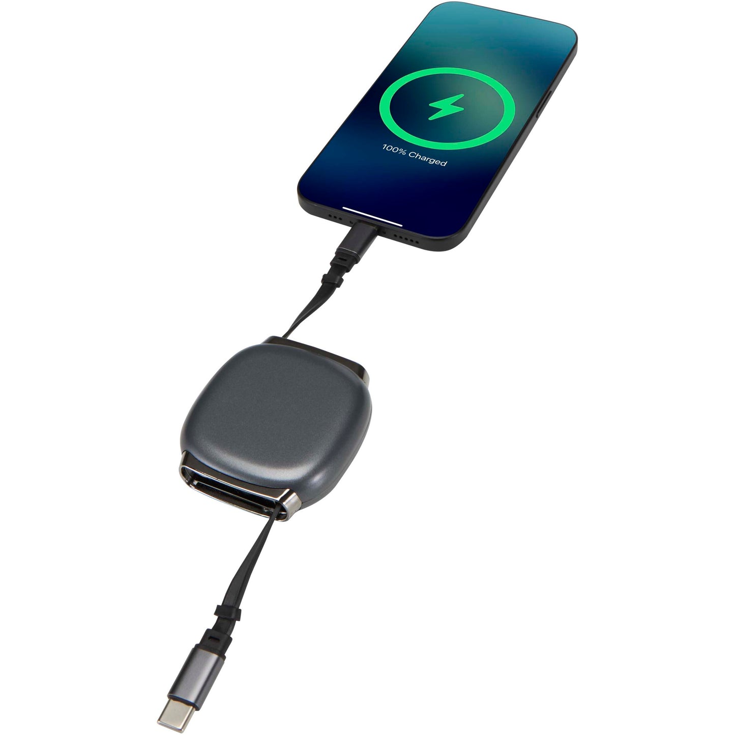 Alphard 100 W infällbar 5-i-1-kabel med CarPlay och PD-laddning i återvunnet material