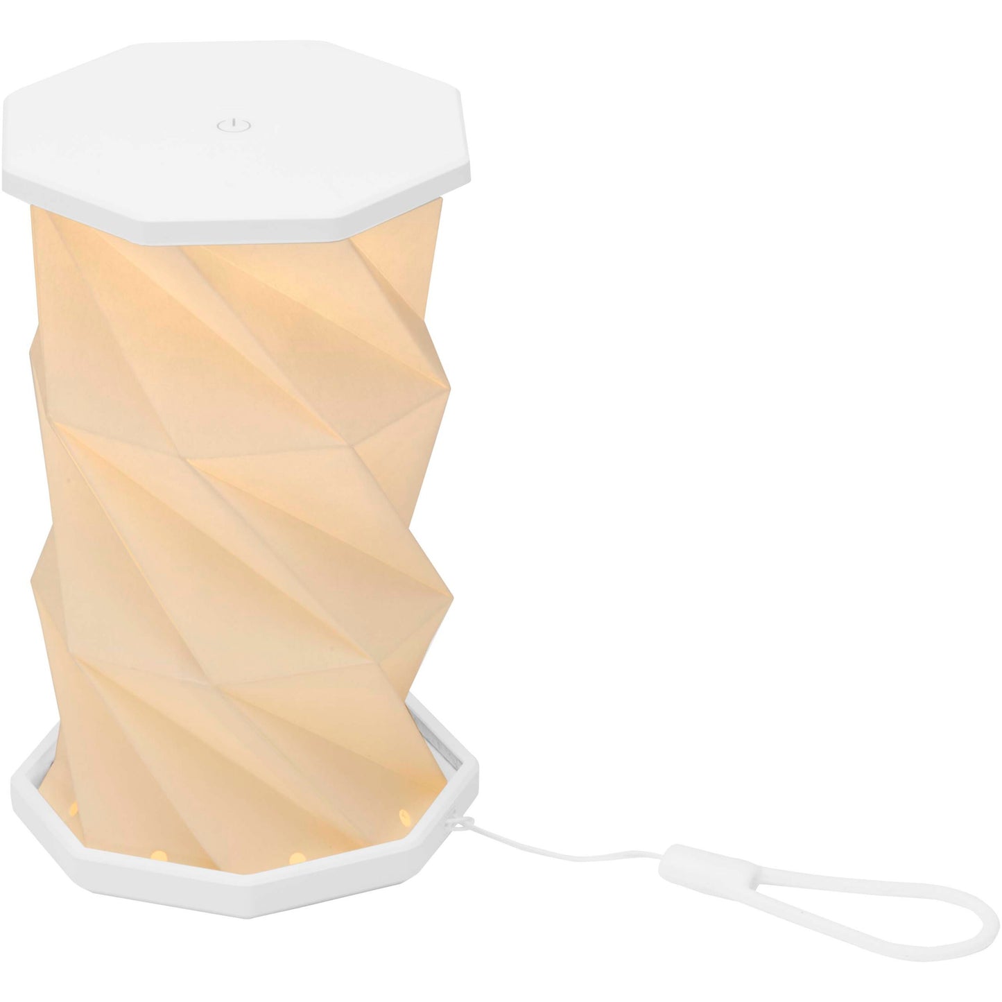 Celestia hopfällbar bordslampa i återvunnen plast
