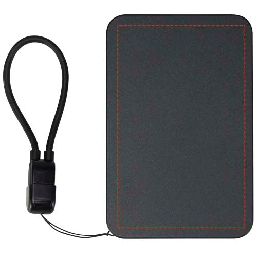 SMART 5000 mAh magnetisk powerbank av återvunnen plast med nyckelband