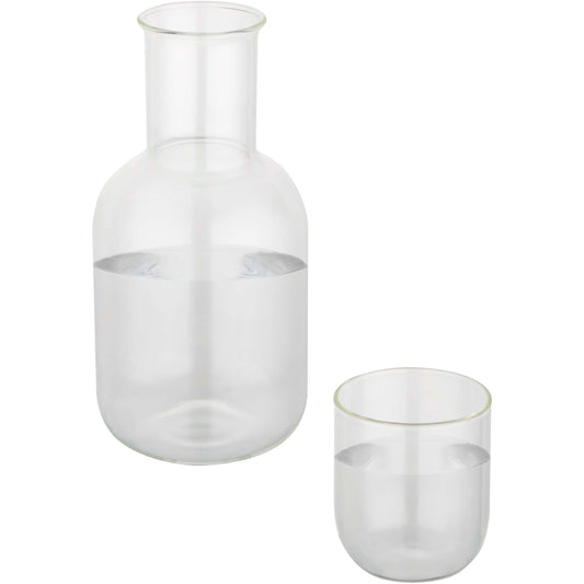 Amelie set med glaskaraff och kopp med matt finish
