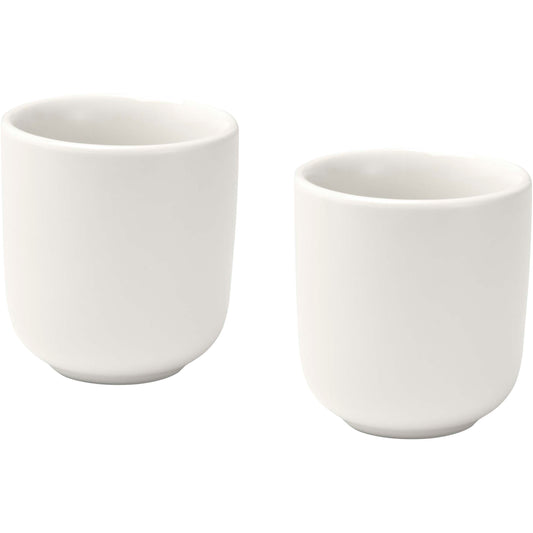 Male 90 ml espressokoppar av keramik – set om två med matt finish