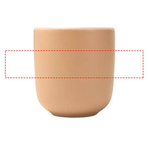Male 90 ml espressokoppar av keramik – set om två med matt finish