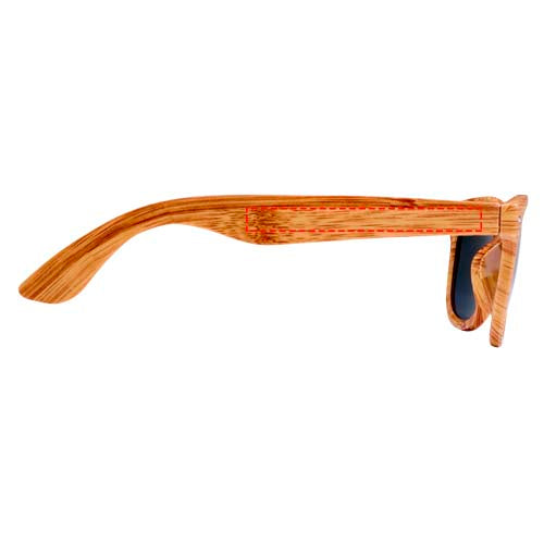 Mira solglasögon med design i trälook