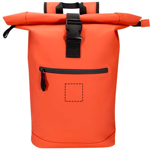 Resi Plus 15" ryggsäck med rulltopp av GRS-återvunnet material, 18 l