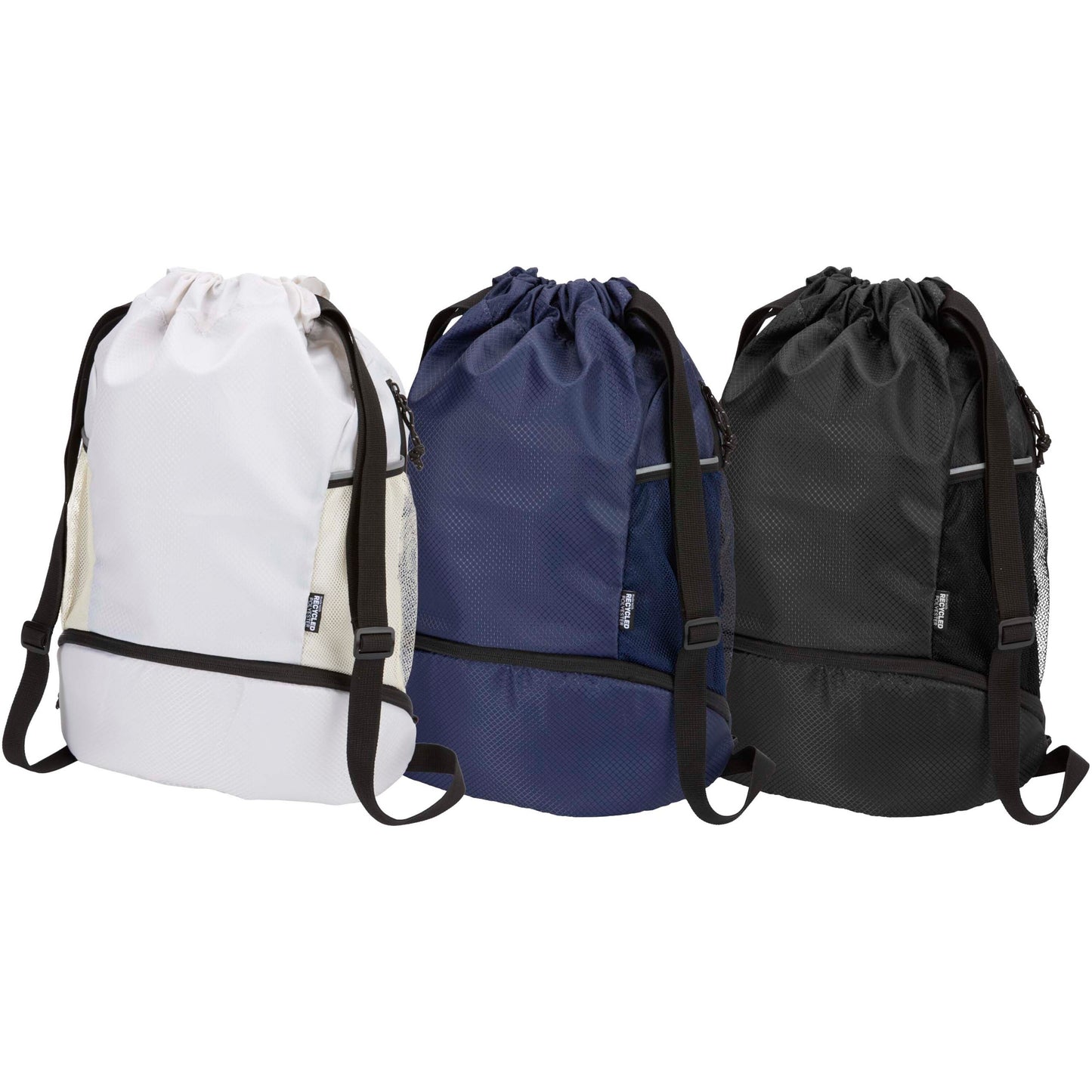 Nomad sportväska med dragsko och bottenfack av GRS-återvunnet material 18 l
