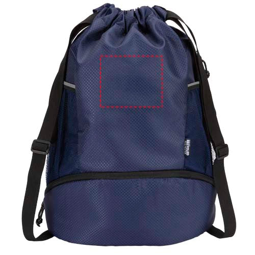 Nomad sportväska med dragsko och bottenfack av GRS-återvunnet material 18 l