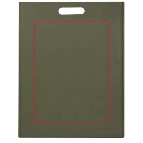 EcoSeal tygväska med stansade handtag av GRS-återvunnen non-woven, 5 l