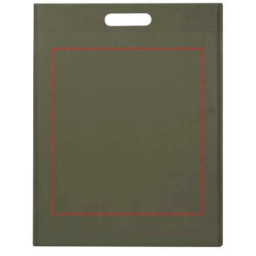 EcoSeal tygväska med stansade handtag av GRS-återvunnen non-woven, 5 l