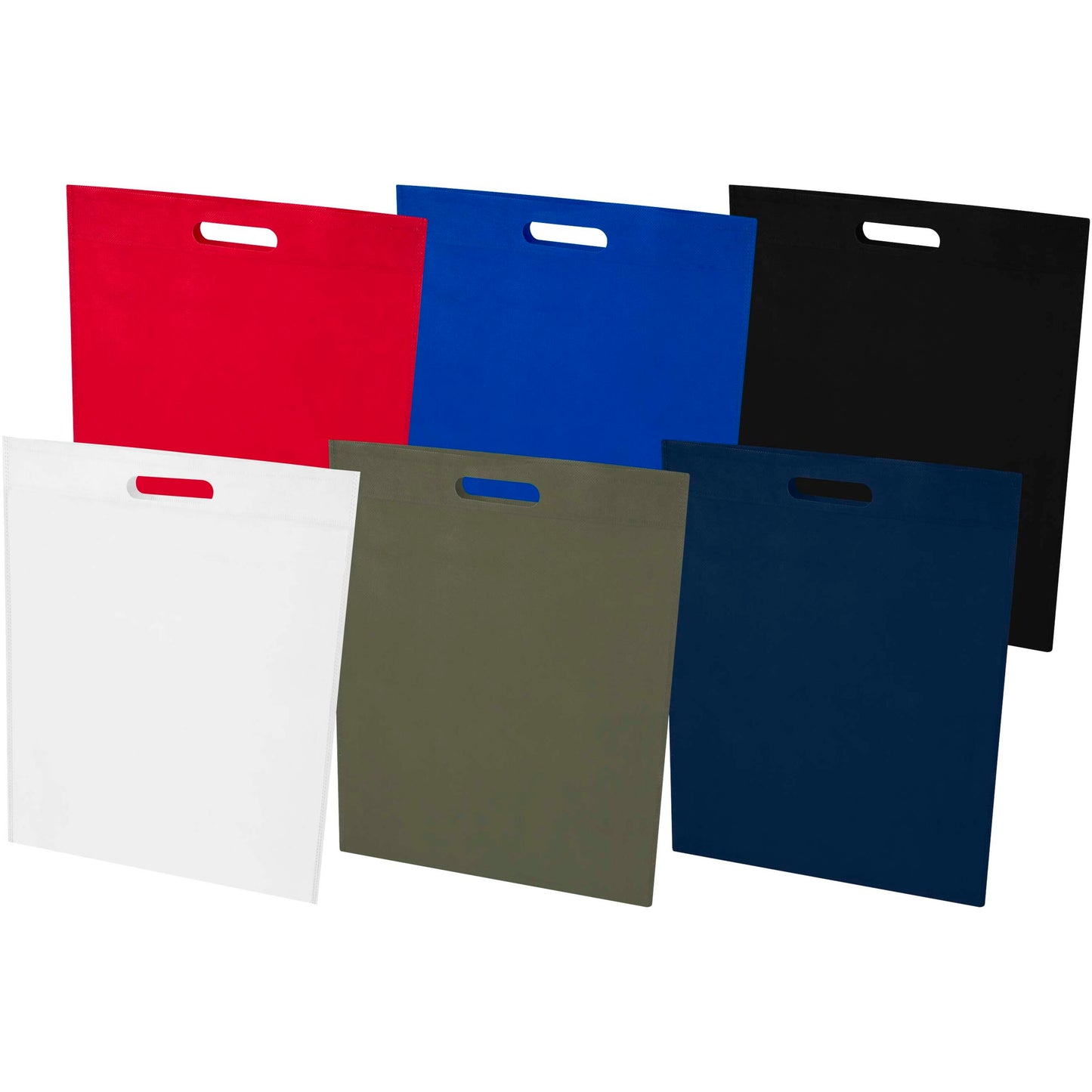 EcoSeal tygväska med stansade handtag av GRS-återvunnen non-woven, 5 l