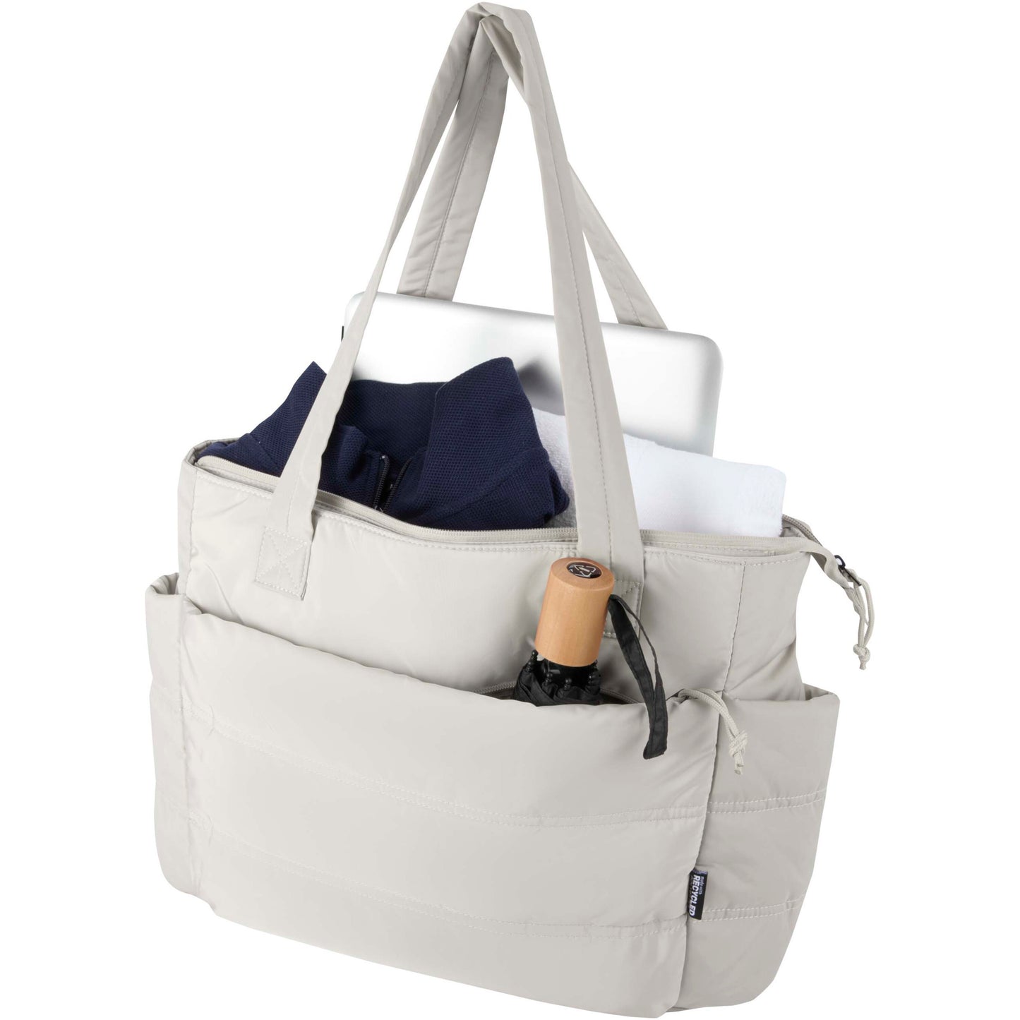 Puffer 15,6" laptoptote av återvunnen GRS, 18 l