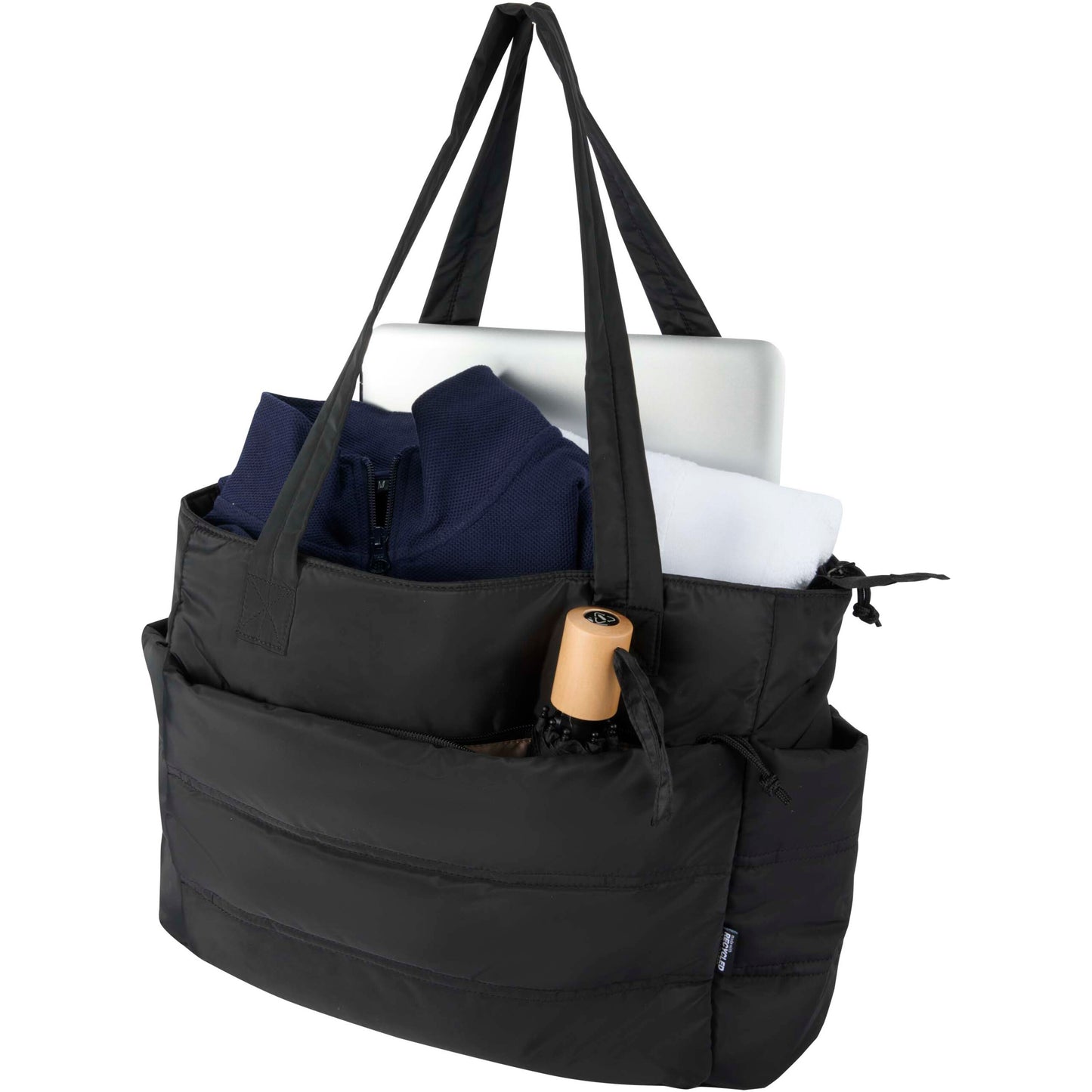 Puffer 15,6" laptoptote av återvunnen GRS, 18 l