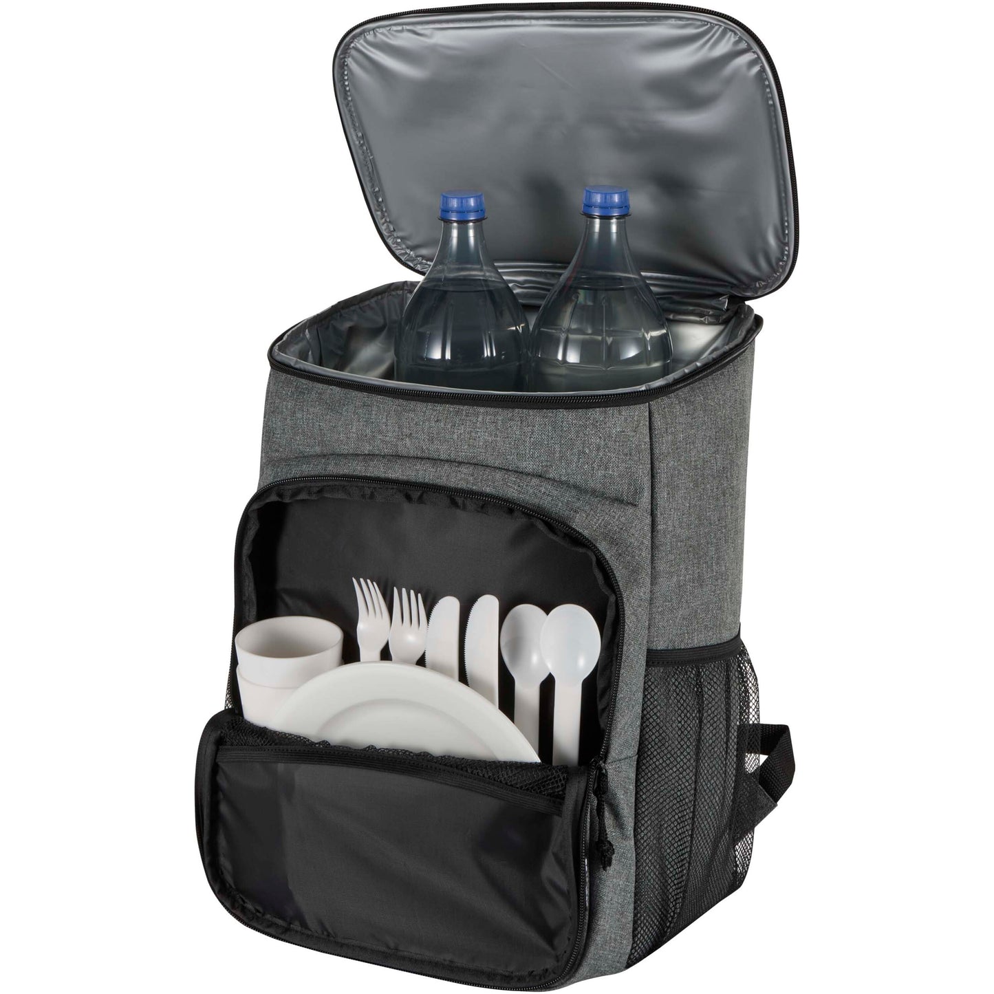 Tundra picknick kylryggsäck av återvunnen GRS med serveringsset, 20 l