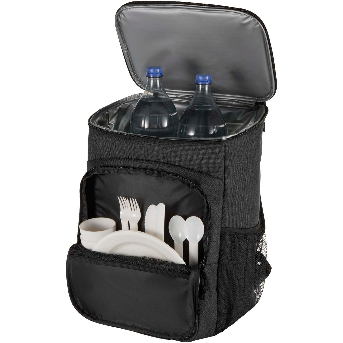 Tundra picknick kylryggsäck av återvunnen GRS med serveringsset, 20 l