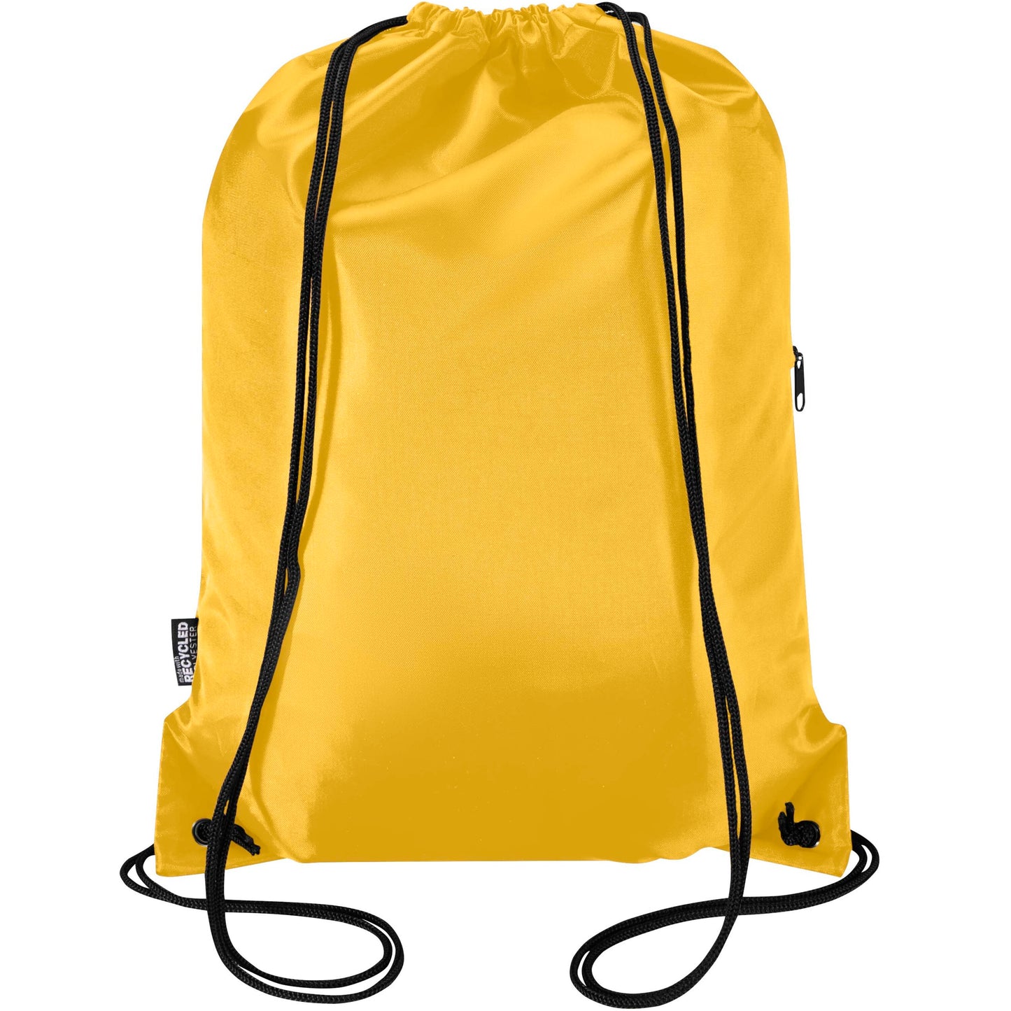 Oriole RPET-gympapåse med dragsko och framficka med dragkedja 5 liter