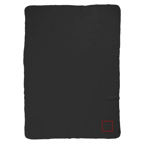 Huggy fleecefilt med påse 150 x 120 cm