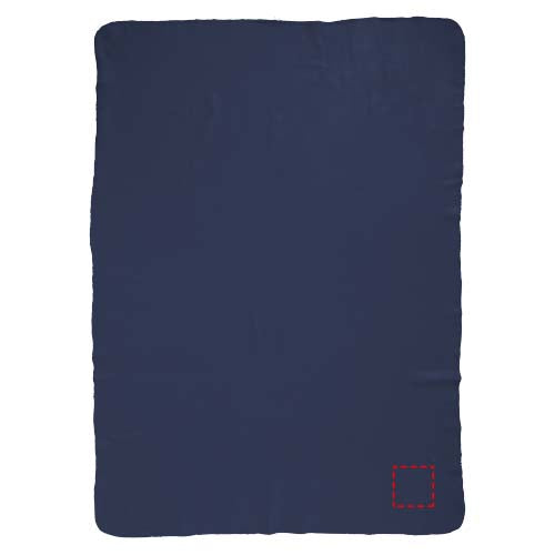 Huggy fleecefilt med påse 150 x 120 cm