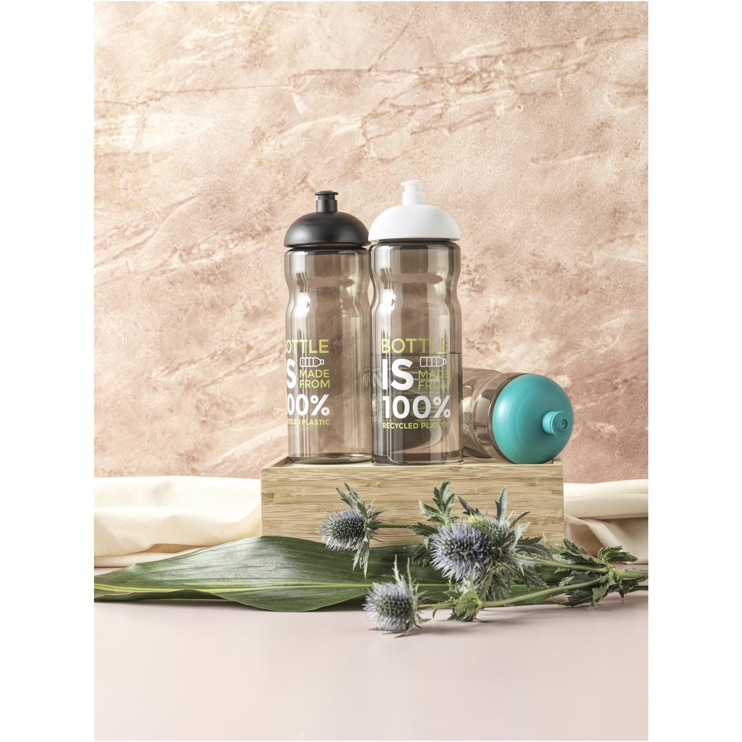 H2O Active® Eco Base 650 ml sportflaska med kupollock