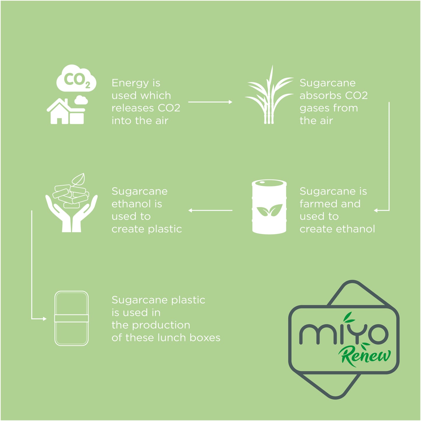 MIYO Renew 700+700 ml lunchlåda i dubbla lager