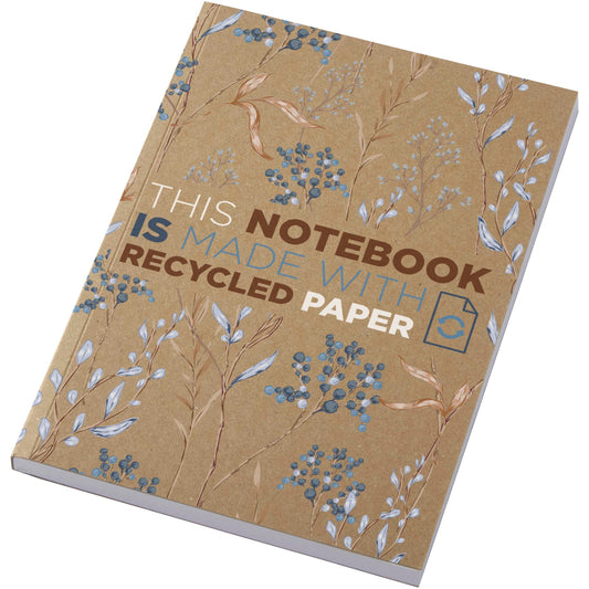 Novella Austen A5 anteckningsbok med återvunnet mjukt omslag med kraftpapper, 100 ark