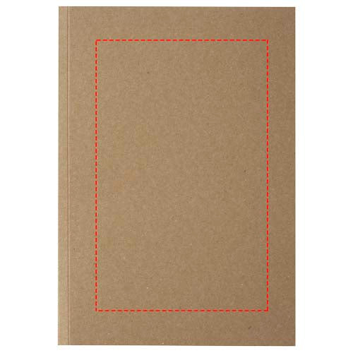 Novella Austen A5 anteckningsbok med återvunnet mjukt omslag med kraftpapper, 50 ark