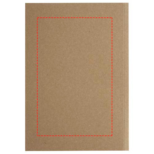 Novella Austen A5 anteckningsbok med återvunnet mjukt omslag med kraftpapper, 50 ark