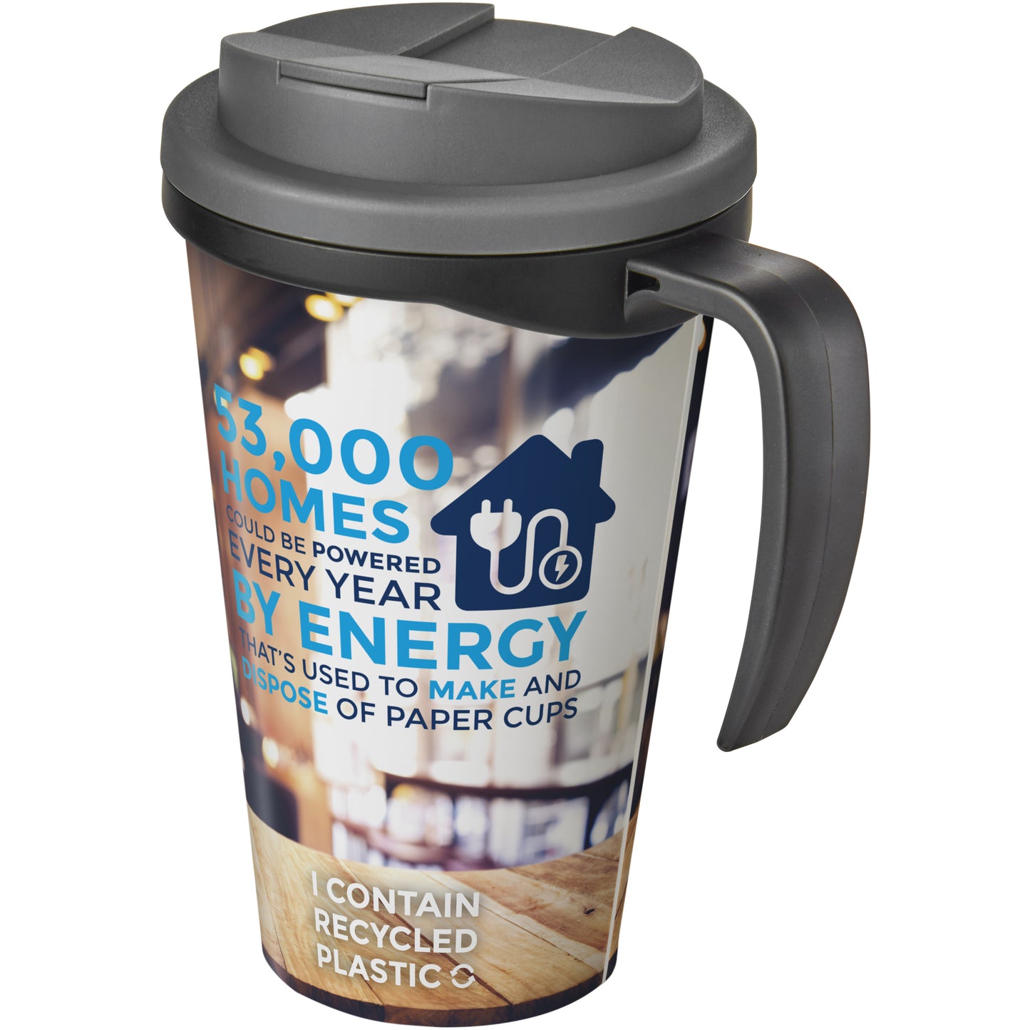 Brite-Americano® Grande 350 ml mugg med spillsäkert lock